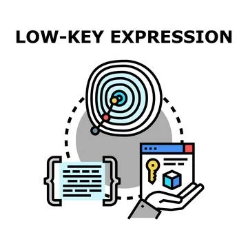 Low key expression vector concept symbolizing data information Illustration