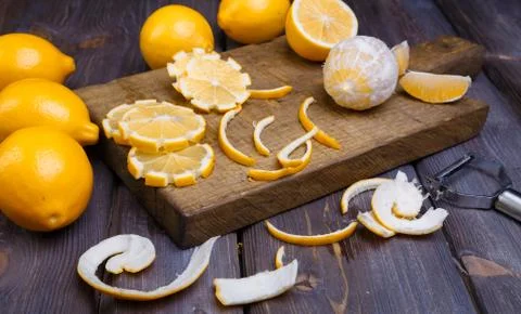Low key lemons Stock Photos