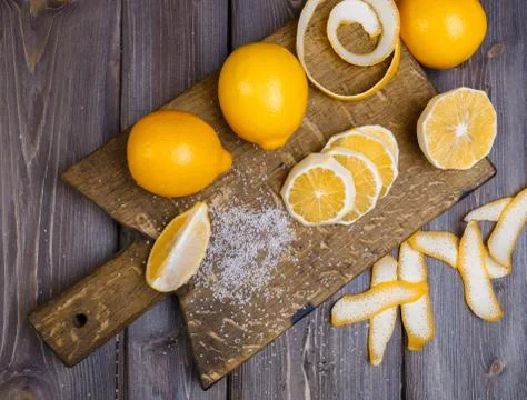 Low key lemons Stock Photos