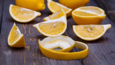 Low key lemons Stock Photos