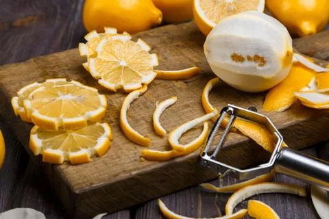 Low key lemons Stock Photos