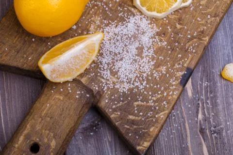 Low key lemons Stock Photos