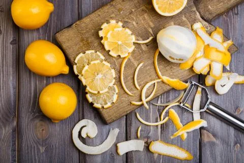 Low key lemons Stock Photos