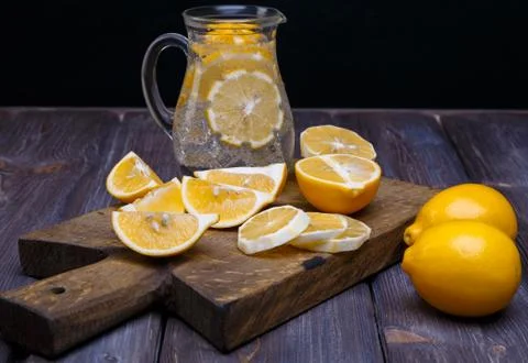 Low key lemons Stock Photos