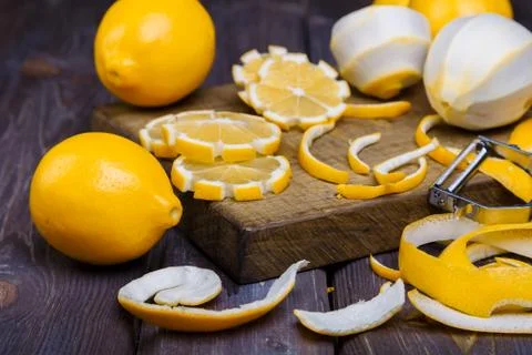 Low key lemons Stock Photos