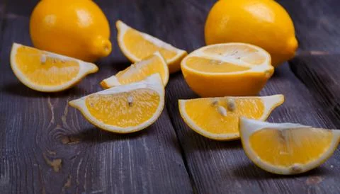 Low key lemons Stock Photos