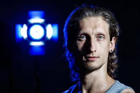Low Key Portrait Stock Photos