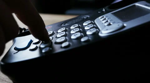 Low key shot of man using telephone Stock Footage 61700021