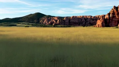 Low Level Flight Cave Valley Stock Footage 170279182