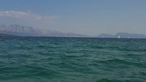 Low Level Flight Over Sea Stock Footage 159726616