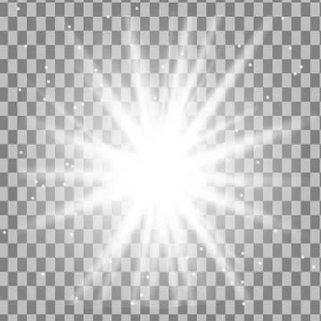 Low light effect. Starburst with sparkles Stock Illustration