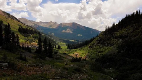 Low Mountain Landscape Stock Footage 93008923