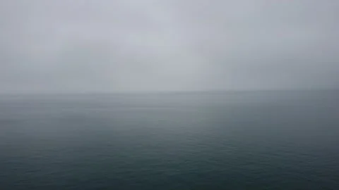 Low Ocean Fog Stock Footage 201076419