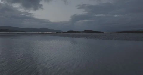 Low Pass Sunset Stock Footage 245497203