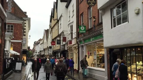 Low Petergate - York HD Stock Footage 56623719