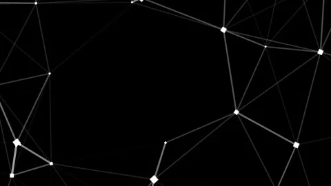 Low Poly 3D Digital Networking and Global Communication Concept Stock Footage 344033913