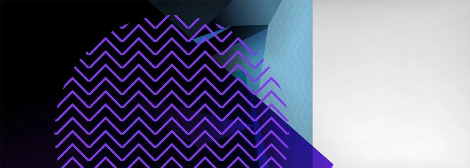 Low poly 3d geometric shapes, minimal abstract background. Vector illustrations Stock Illustration