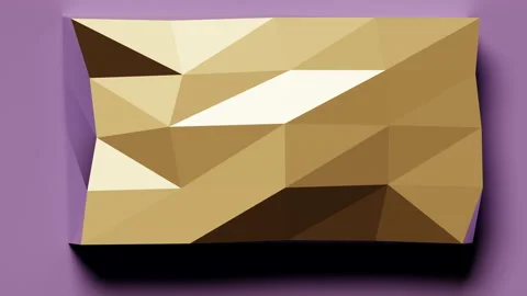 Low poly 3d object animation Stock Footage 150761145