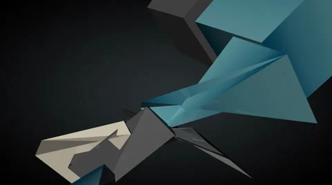 Low poly 3D taper object Stock Footage 35309149