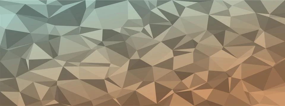 Low poly abstract background. dark natural colors chaotic triangles of variab Stock Illustration