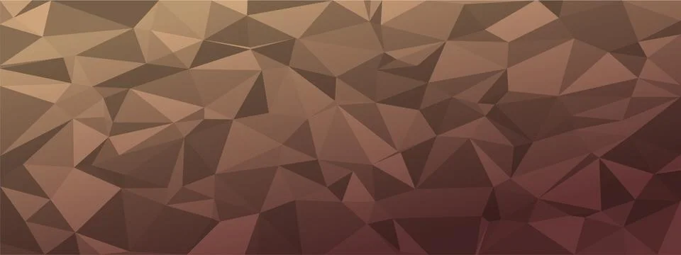 Low poly abstract background. dark natural colors chaotic triangles of variab Illustrazione stock