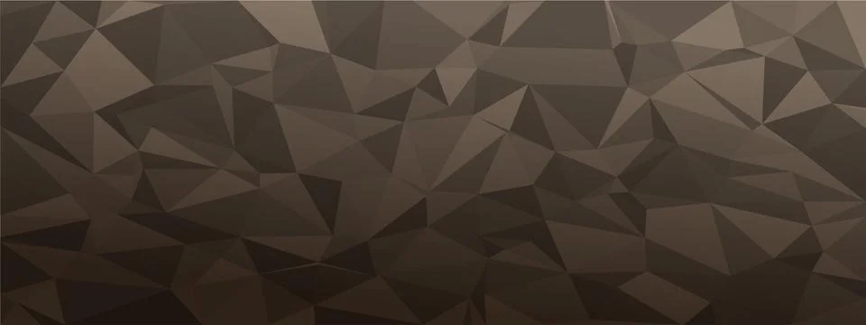 Low poly abstract background. dark natural colors chaotic triangles of variab Stock Illustration