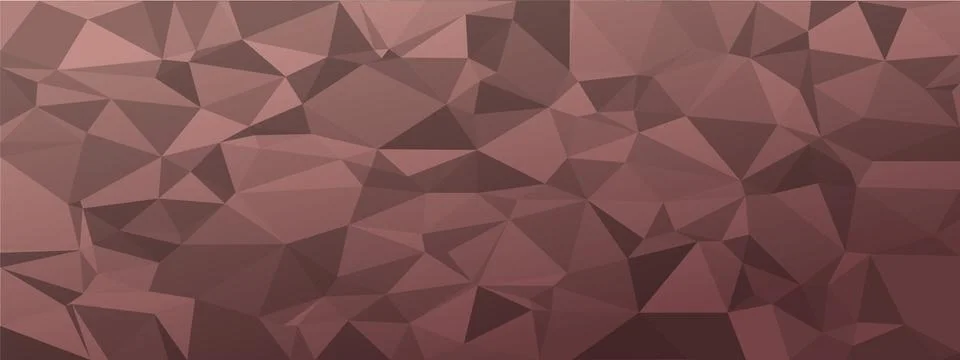 Low poly abstract background. dark natural colors chaotic triangles of variab Stock Illustration