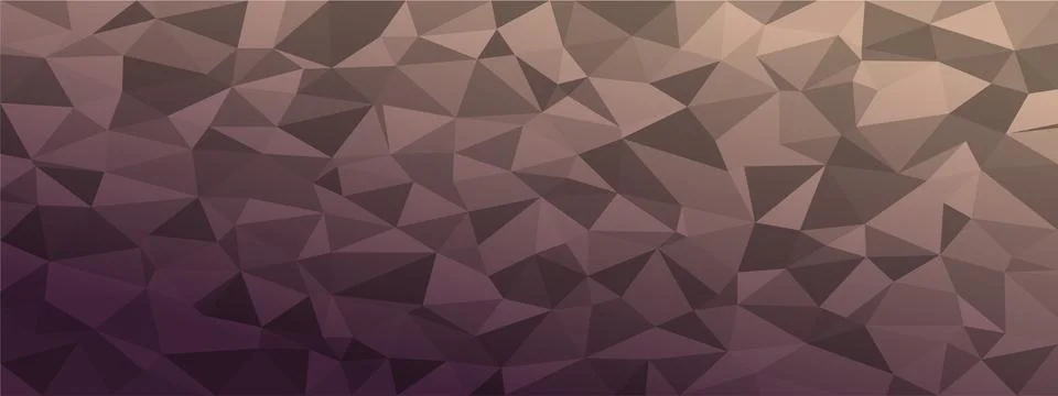 Low poly abstract background. dark natural colors chaotic triangles of variab Stock Illustration