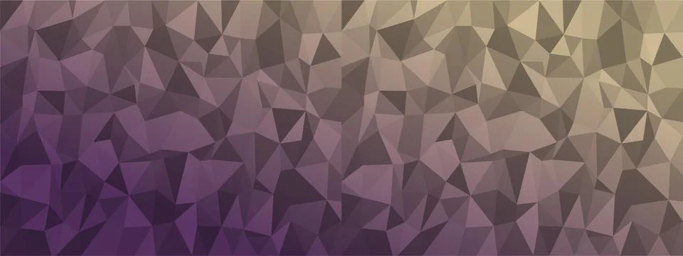 Low-poly abstract background. dark natural colors chaotic triangles of variable Stock Illustration