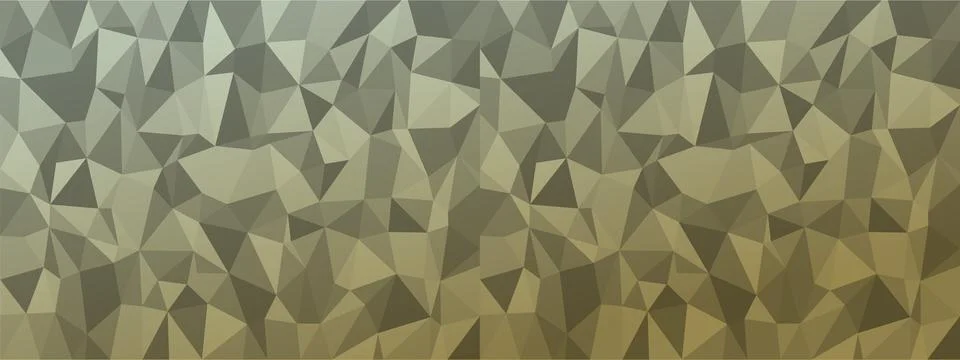 Low poly abstract background. dark natural colors chaotic triangles of variab Stock Illustration
