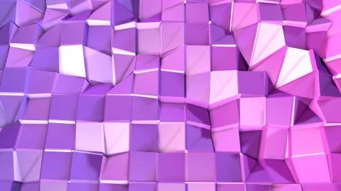Low poly abstract background with modern gradient colors. Blue violet 3d surface Stock Illustration