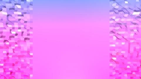 Low poly abstract background with modern gradient colors. Red blue 3d surface Stock Illustration