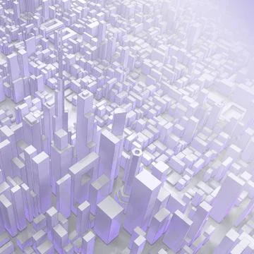 Low poly Abstract city Stock Illustration