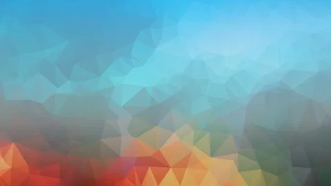 Low poly abstract colorful background, trendy, geometric, cyber polygonal w.. Stock Illustration