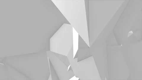 Low poly Abstract geometric background with moving lines and triangles 스톡 동영상 91635632