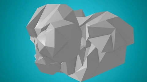 Low poly Abstract geometric background with moving lines and triangles 스톡 동영상 91635713