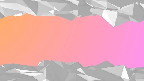 Low poly Abstract geometric background with moving lines and triangles 스톡 동영상 91635989