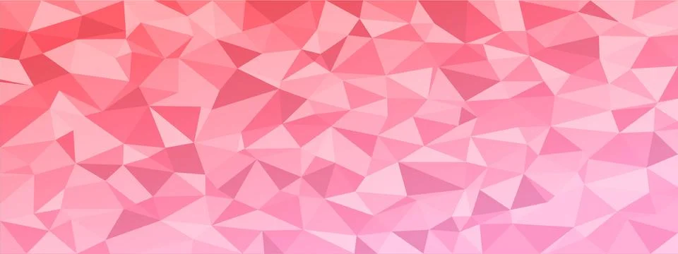 Low poly abstract modern background. bright color chaotic triangles of variable Stock Illustration