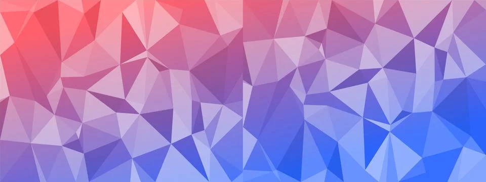 Low poly abstract modern background. bright colors chaotic triangles of varia Stock Illustration