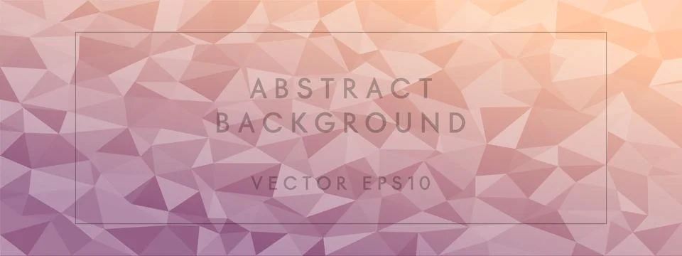 Low poly abstract modern background. pastel colors chaotic triangles of varia Stock Illustration