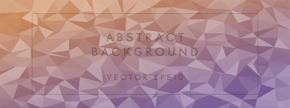 Low poly abstract modern background. pastel color chaotic triangles of variable Stock Illustration
