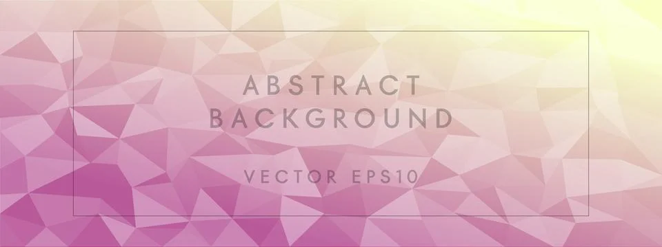 Low poly abstract modern background. pastel colors chaotic triangles of varia Stock Illustration