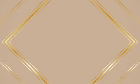 Low poly abstract white and golden lines background, empty background Stock-Illustration