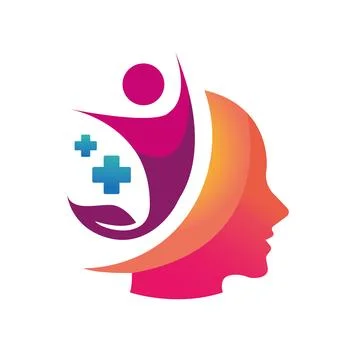 Low Poly and Creative Human Mind Brain Technology logo design, Vector design con Stock Illustration