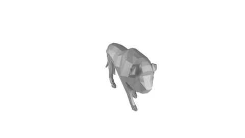 Low Poly Animal Stock Footage 80378490