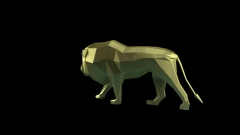 Low Poly Animal Stock Footage 80378498