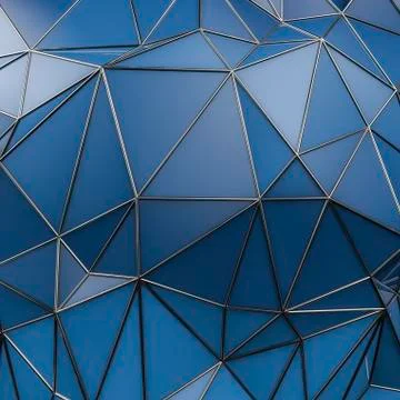 Low poly architecture Stock-Illustration