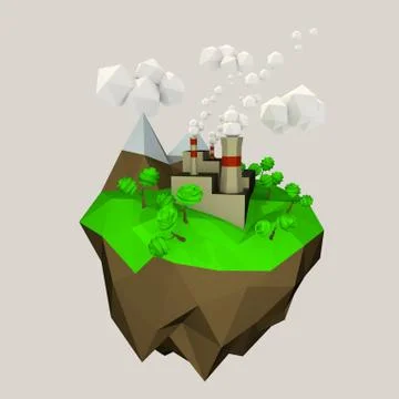 Low-Poly Art Stock Illustration