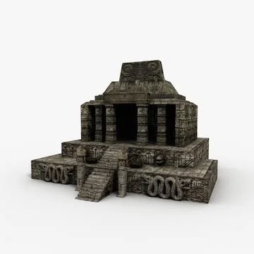 3D Model: Low Poly Aztec Temple ~ Buy Now #96465091 | Pond5