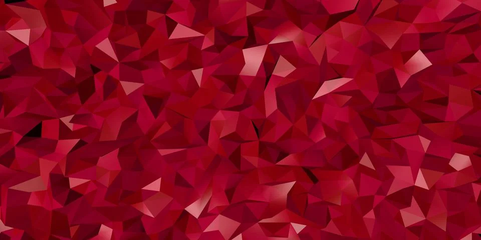 Low poly background abstract triangulated background. Horizontal dynamic Red  Stock Illustration